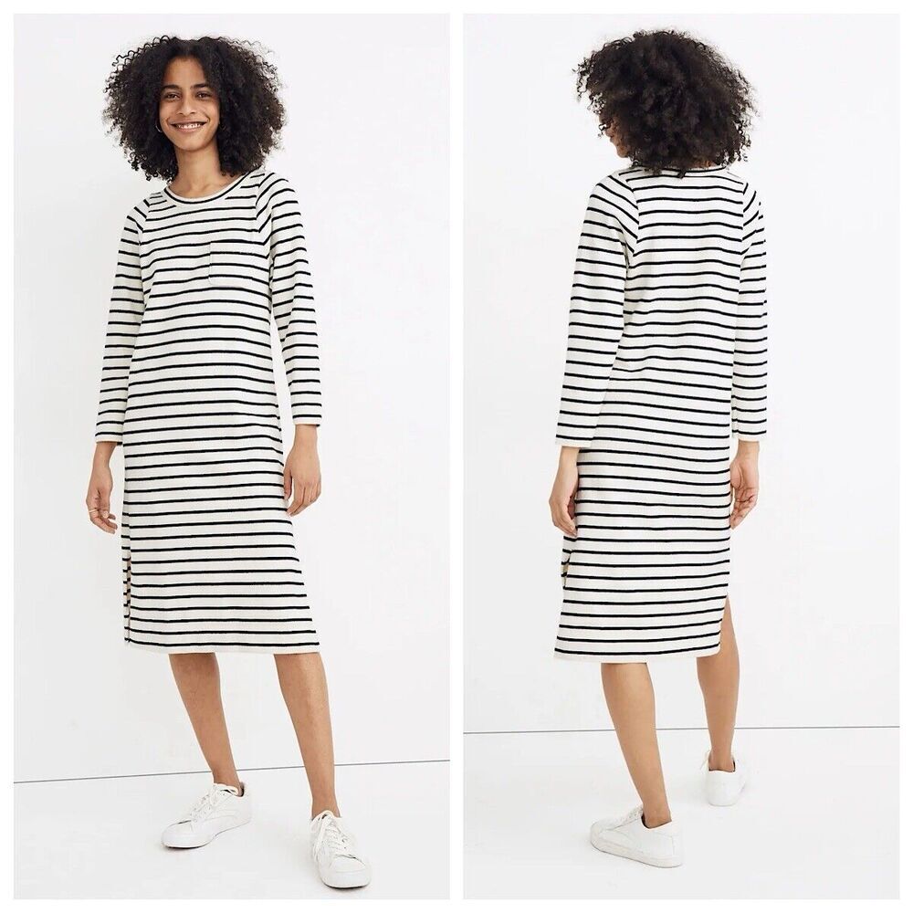 Striped Black and White Dress